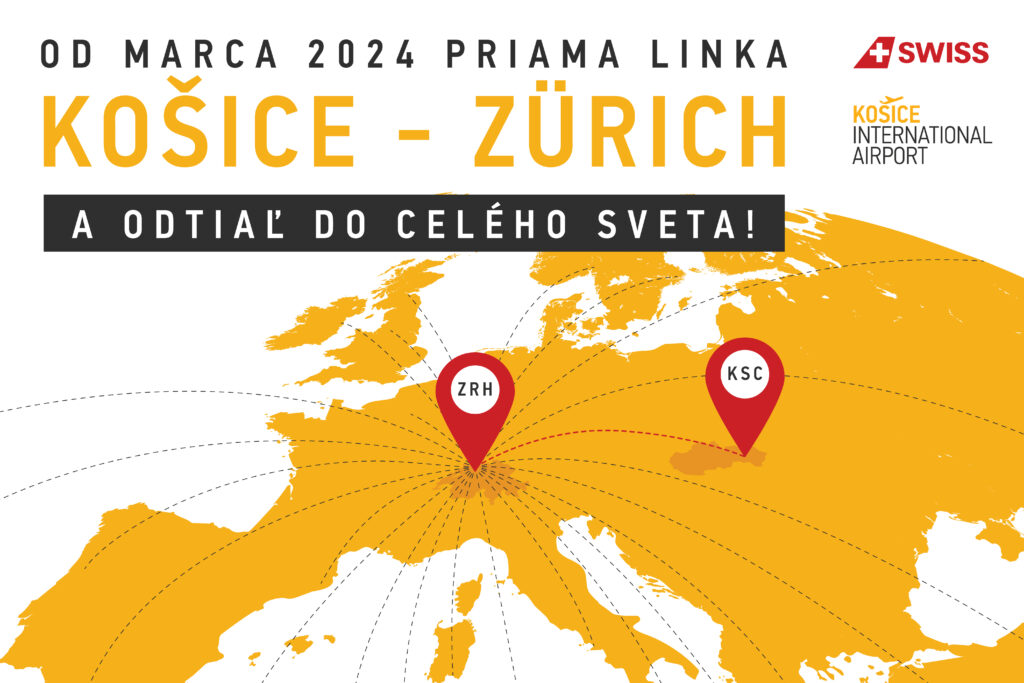 TLAČOVÁ SPRÁVA: SWISS spojí leteckou linkou Košice s Zürichom