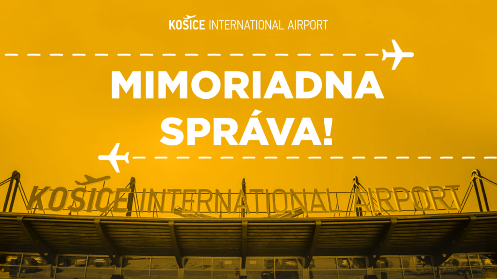 Mimoriadne zatvorenie letiska Košice pre civilné lety zo zahraničia
