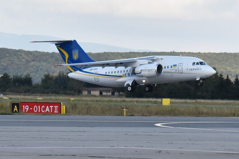 Ukrajinský vládny An-148 v Košiciach