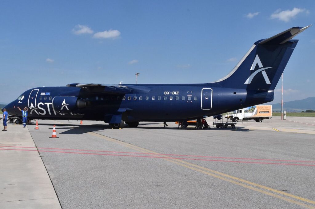 Na Korfu lieta štvormotorové lietadlo