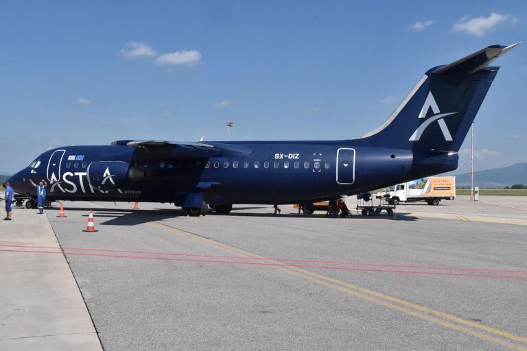 Na Korfu lieta štvormotorové lietadlo