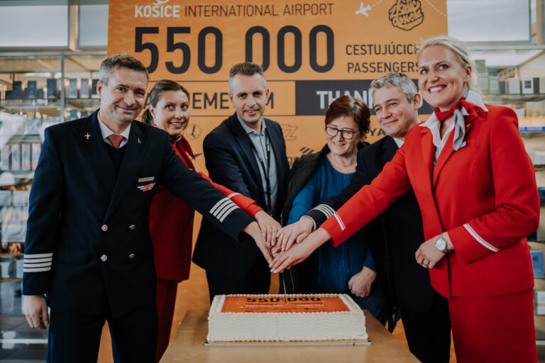 Letisko Košice privítalo jubilejného 550-tisíceho cestujúceho
