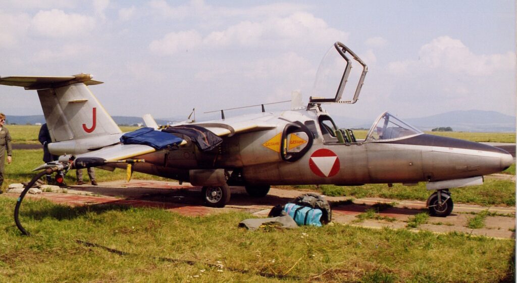 ÔSMY DIEL: Fotopohľady do histórie letiska Košice Saab 105 rakúskeho vojenského letectva