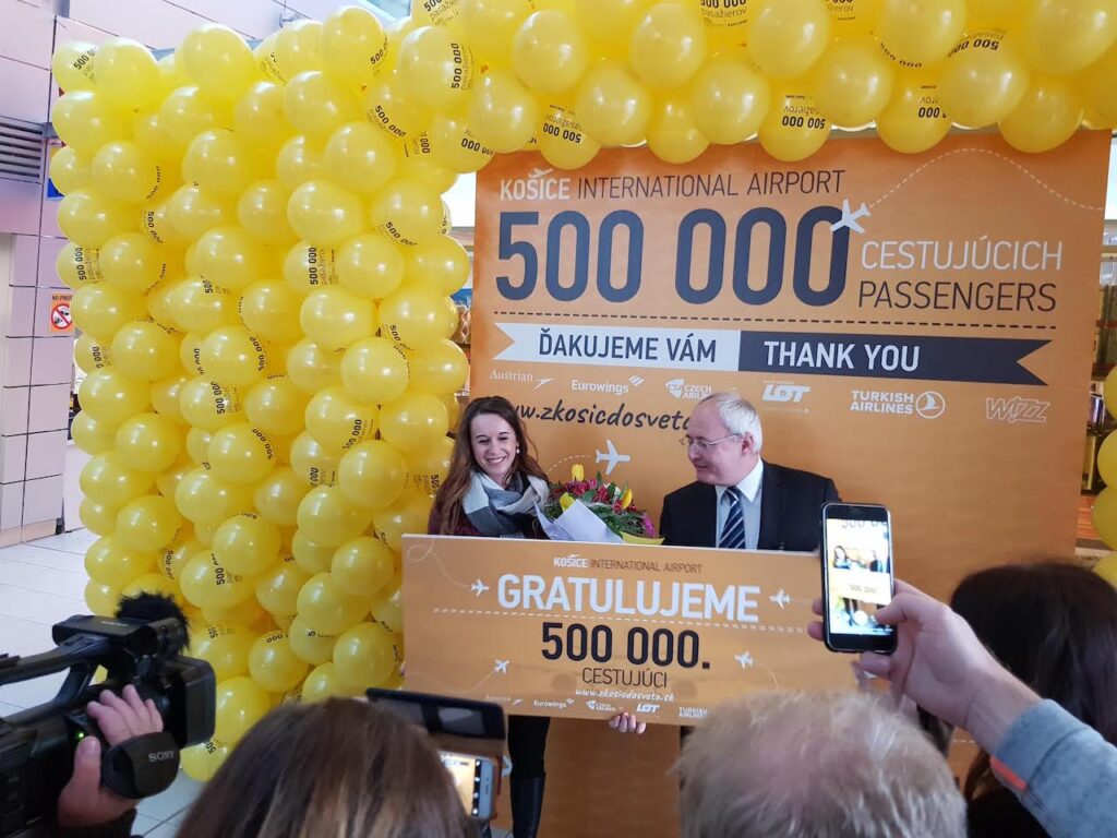 Over 500,000 passengers have already passed through Košice International Airport this year!
