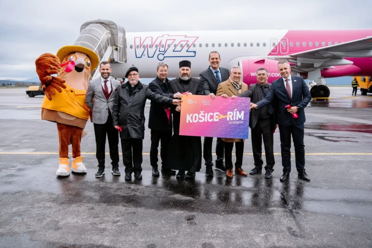 TLAČOVÁ SPRÁVA: Wizz Air spustil letecké spojenie z Košíc do Ríma na letisko Fiumicino